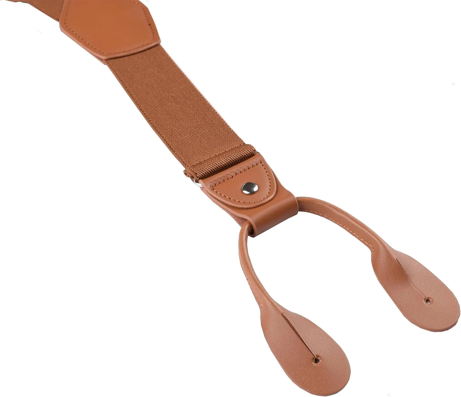 Suspenders for Men Button End Adjustable Y-Back Elastic 47 Inches