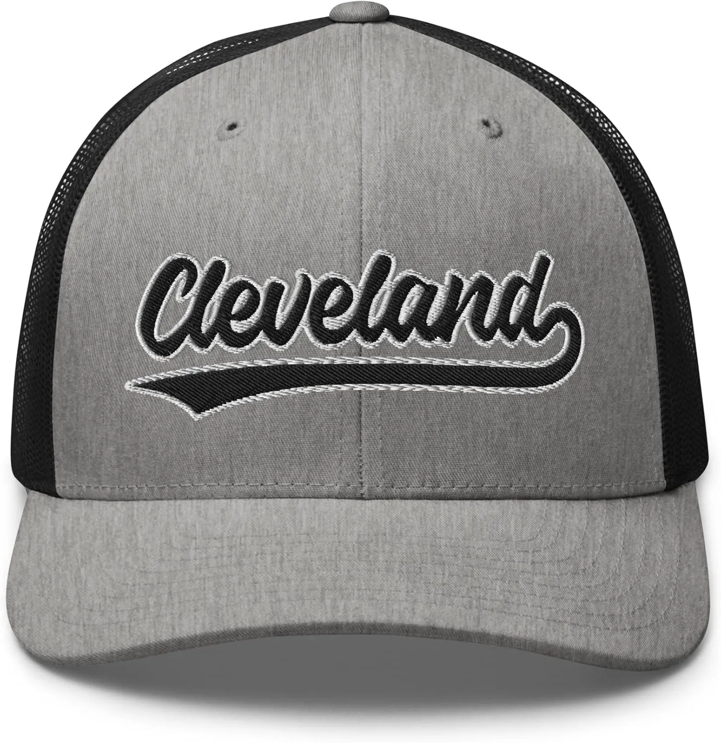 Vintage Cleveland Script Mesh Retro Cleveland Trucker Hat Cap