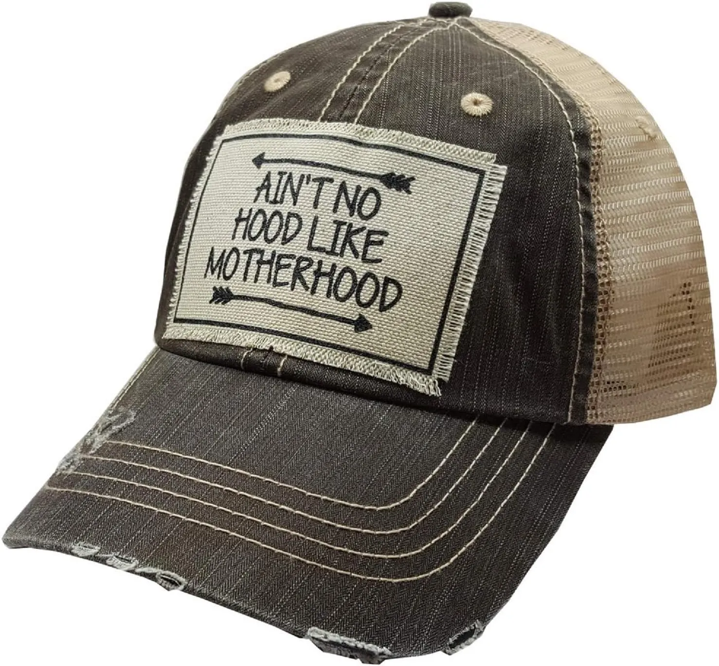 VINTAGE LIFE Women's Distressed Funny Sayings Trucker Baseball Hats