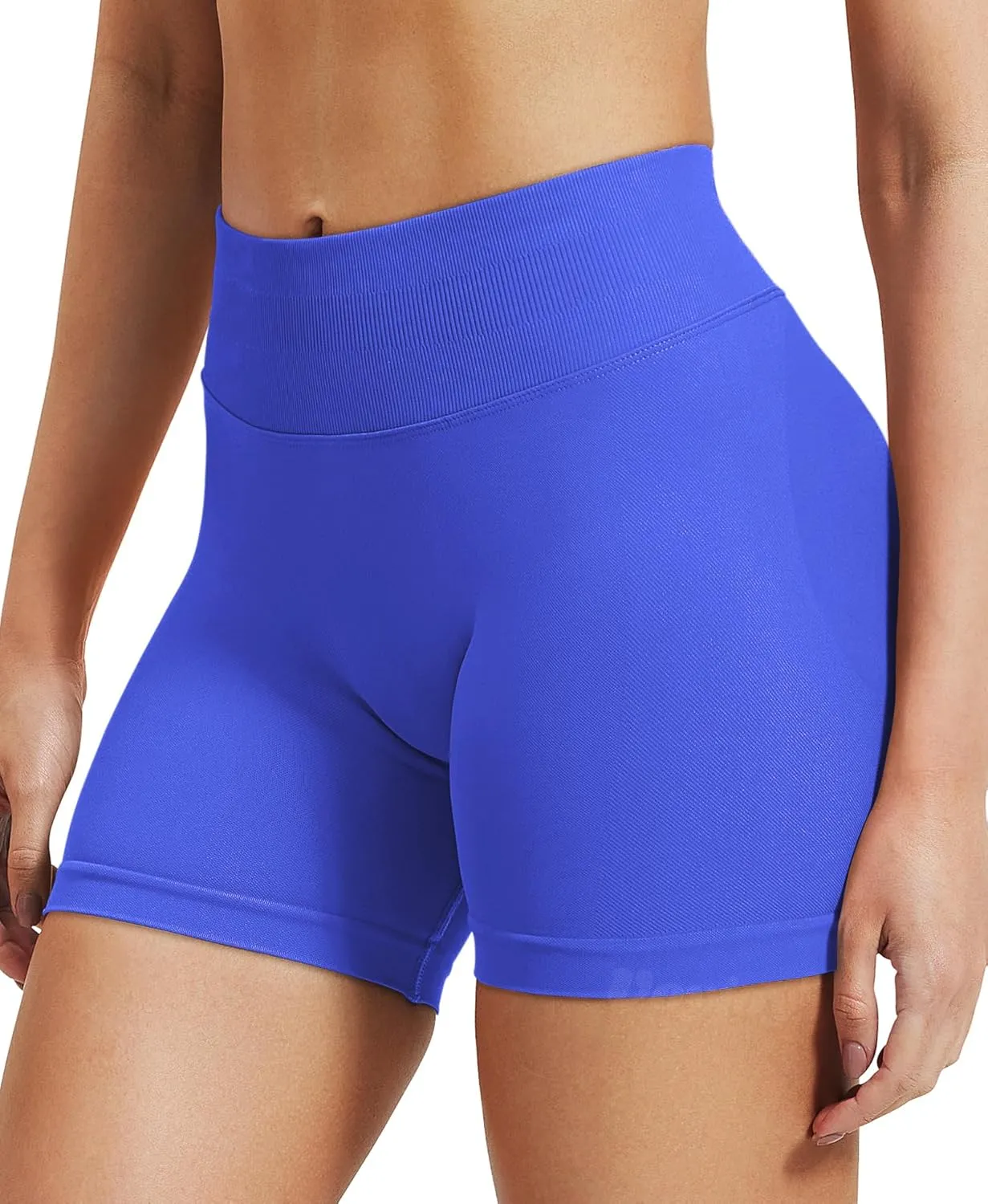 VOYJOY Women Workout Impact Shorts 3.6"/ 4.5"/ 6" Scrunch Butt Lifting Gym Seamless Booty Biker Shorts