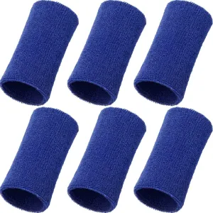 WILLBOND 6 Inch Wrist Sweat Bands for Men Women Tennis Elastic Athletic Long Sweatband Wrist Absorbent for Basketball Tennis Running Outdoor Activity