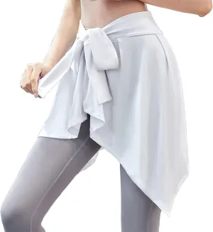 Women Yoga Ballet Wrap Skirt, Beach Cover Up Skirt, Athletic Skirt Sarong for Yoga Ballet Tennis Jogging