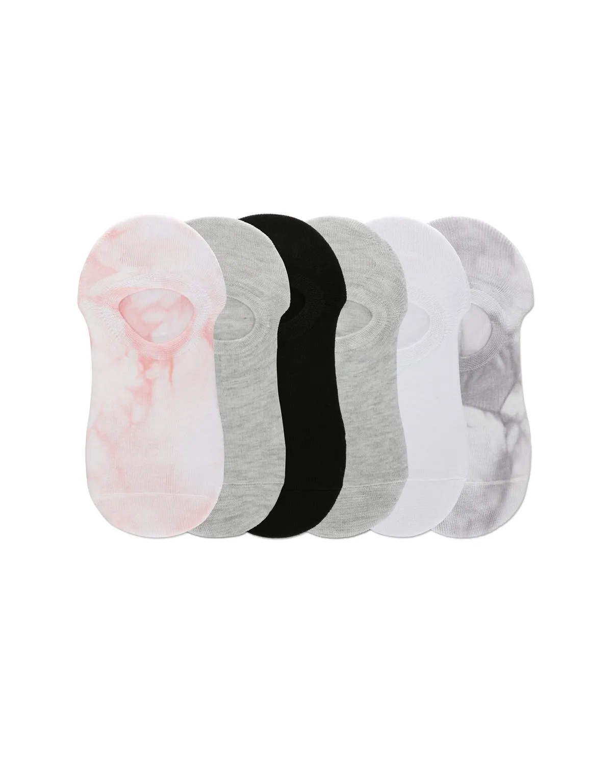 Women's 6 Pair Pack Tie Dye No Show Sneaker Liners