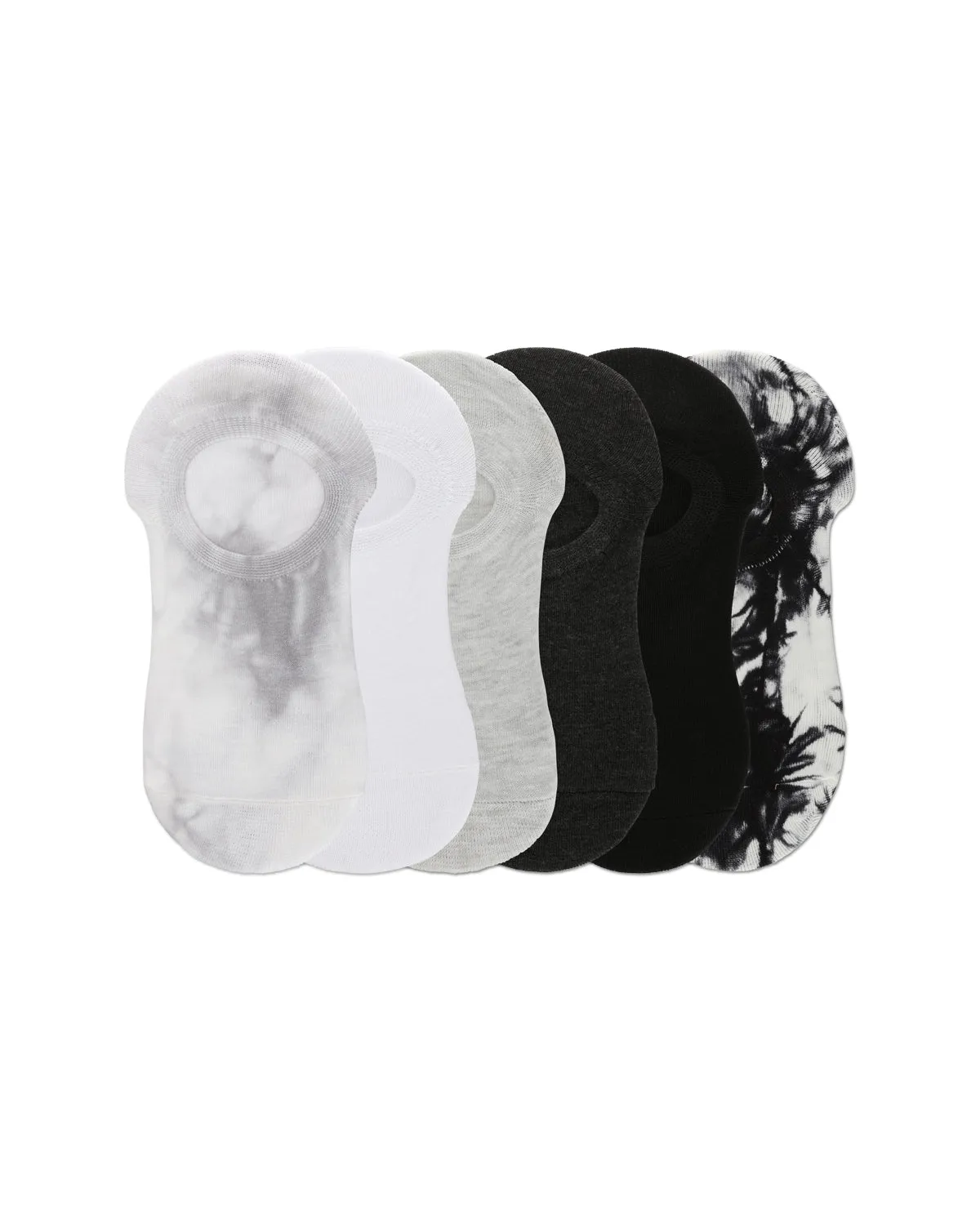 Women's 6 Pair Pack Tie Dye No Show Sneaker Liners