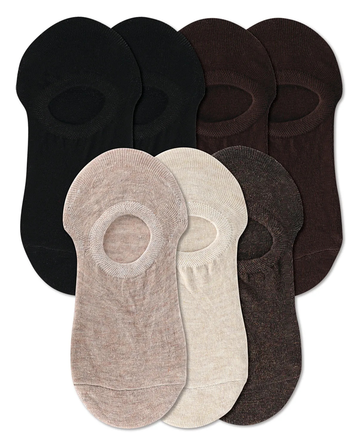 Women's 7 Pair Pack Cotton Blend No Show Sneaker Liners