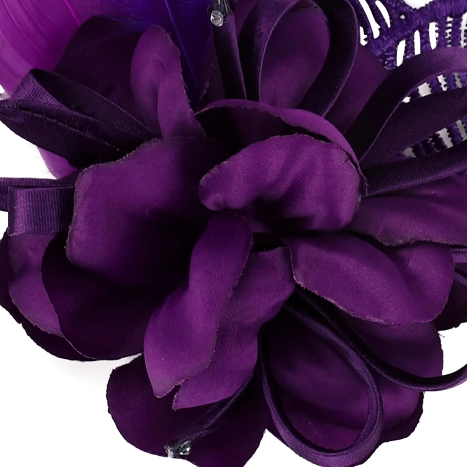 Women's Fascinator Feather Flower Pin Brooch Corsage Bridal Hairband Derby Hat Cocktail Party Wedding