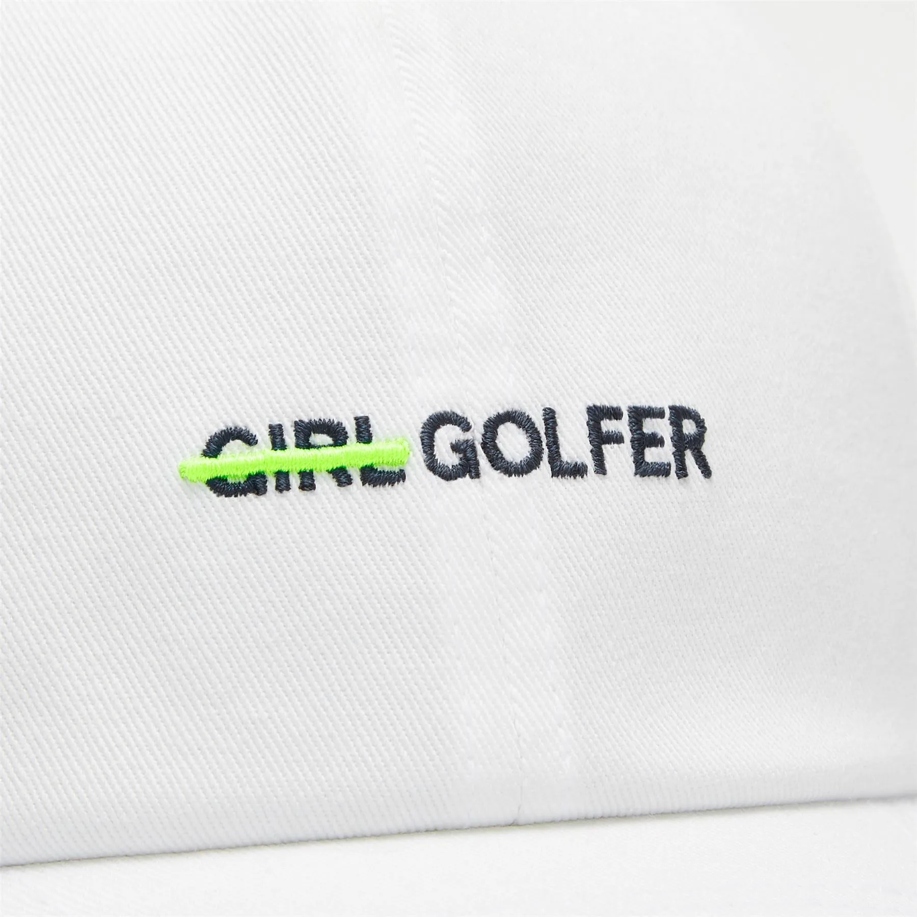 Womens Golfer Cotton Snapback Cap Snow - AW24
