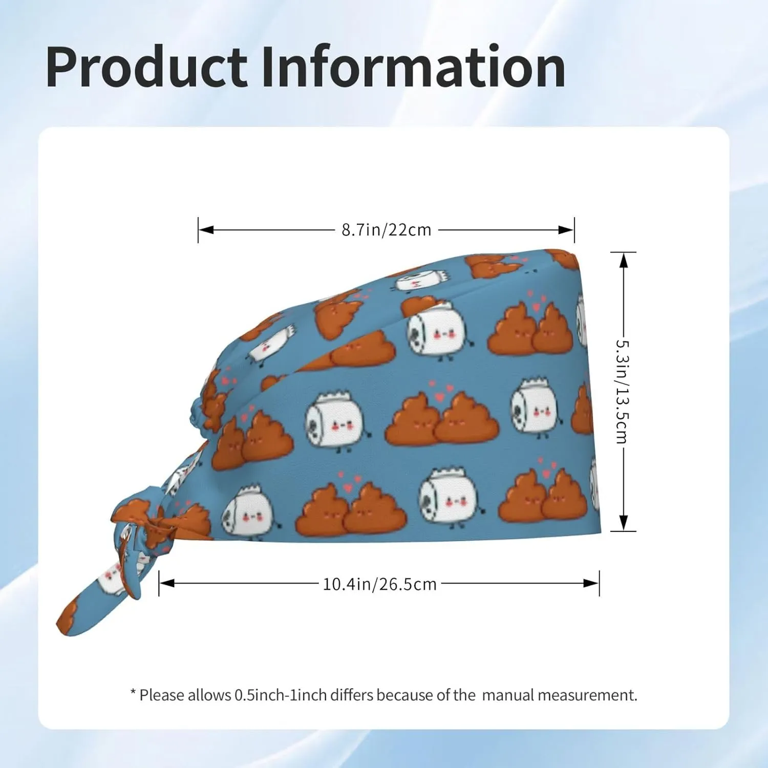 Working Cap Breathable Unisex Women Men Elastic Bandage Tie Back Hats Scrub Nursing Doctor Surgeon Cap