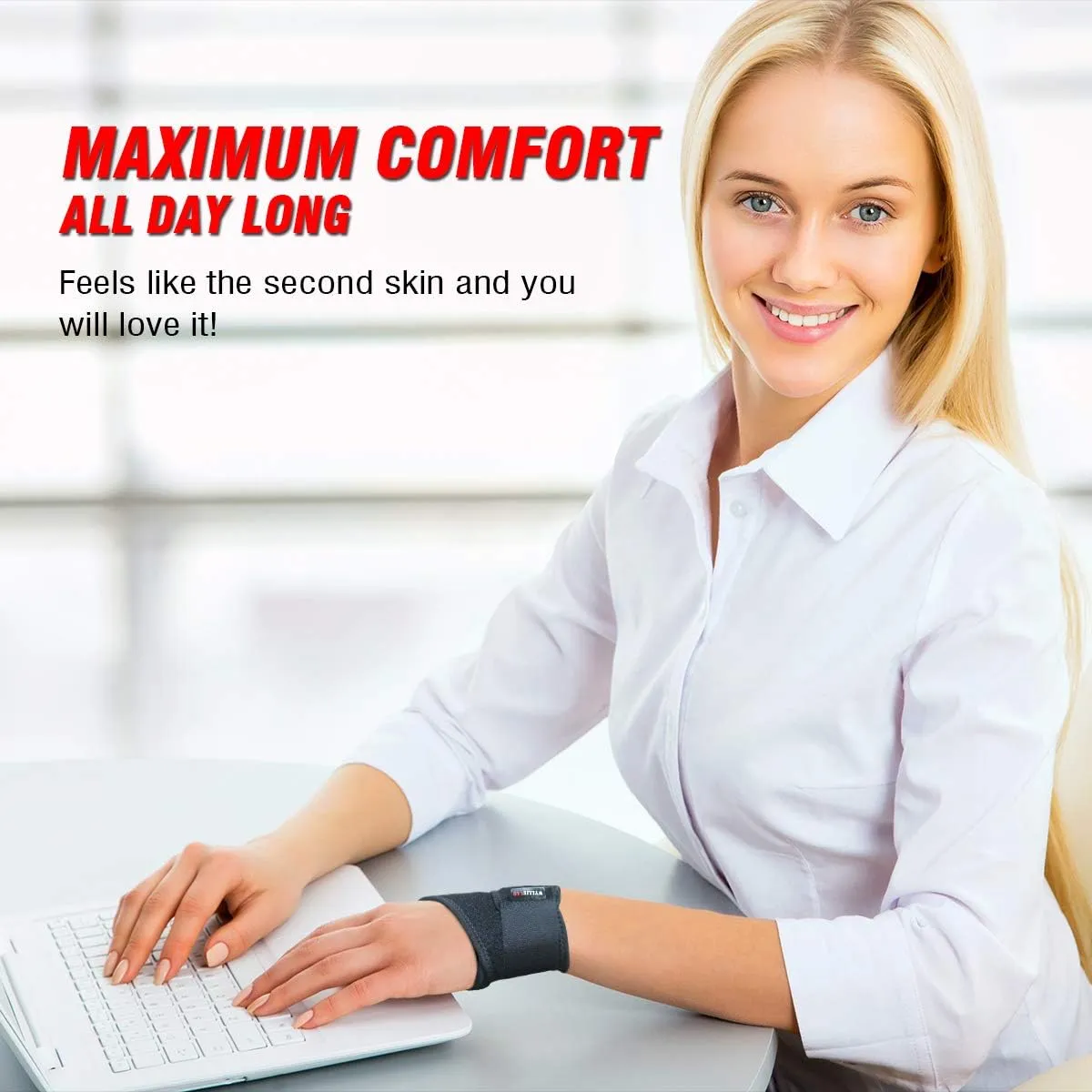 Wrist Brace for Carpal Tunnel, Comfortable and Adjustable Wrist Support Brace for Arthritis and Tendinitis, Wrist Compression Wrap for Pain Relief, Fit for Both Left Hand and Right Hand  Single
