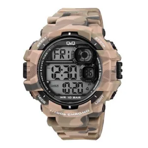 WW0761 Q&Q Digital Sports Camouflage Fiber Belt Watch M143J003Y