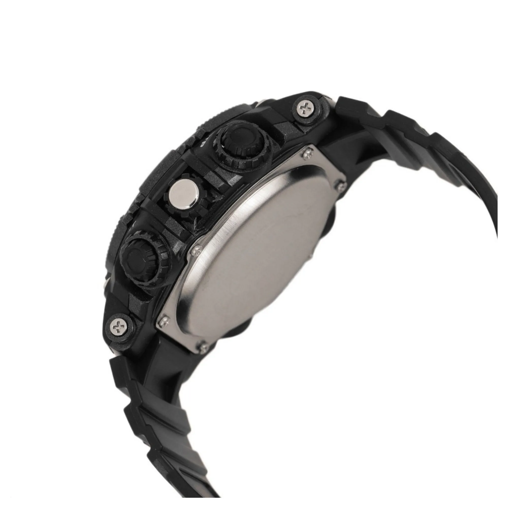 WW1511 Q&Q Dual Time Sports Fiber Belt Watch GW87J013Y