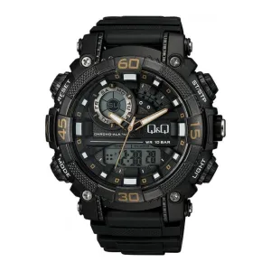 WW1511 Q&Q Dual Time Sports Fiber Belt Watch GW87J013Y