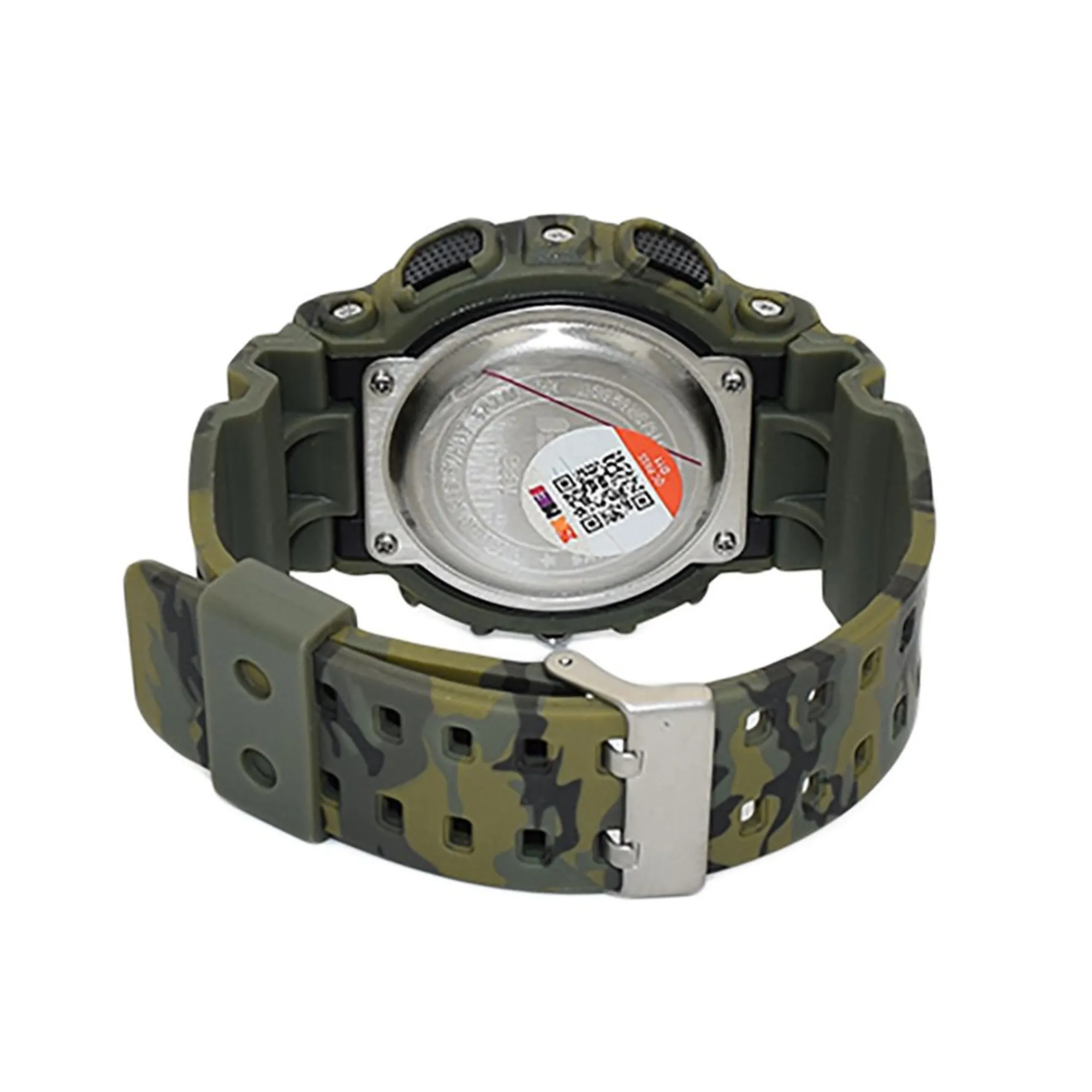 WW1517 SKMEI Sports Camouflage Dual Time Fiber Belt Watch 1688