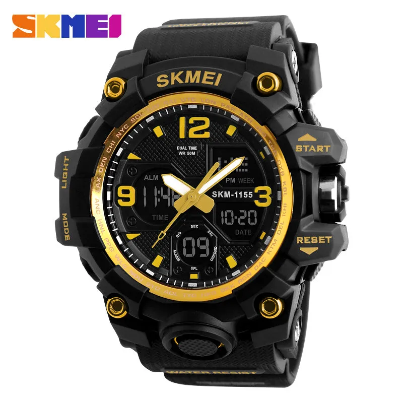 WW1780 SKMEI Sports Dual Time PU Belt Watch 1155B