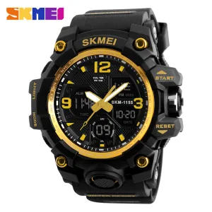 WW1780 SKMEI Sports Dual Time PU Belt Watch 1155B