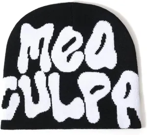 Y2k Spider Beanie Hat Beanie MEA Culpa Wireless Acrylic Knit Skull Cap Winter Warm Hats for Women Man Teenagers