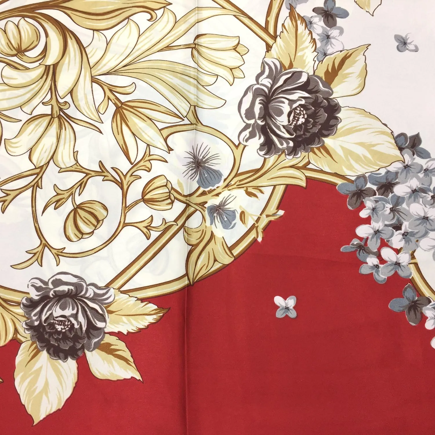 YOUR SMILE Silk Feeling Scarf Women's Fashion Pattern & Solid Color Large Square Satin Headscarf