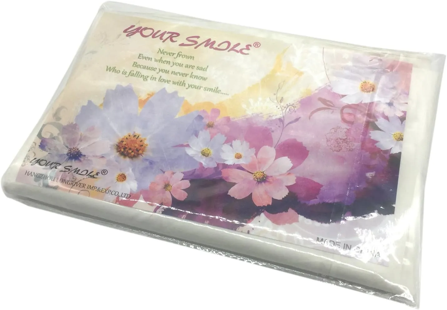 YOUR SMILE Silk Feeling Scarf Women's Fashion Pattern & Solid Color Large Square Satin Headscarf